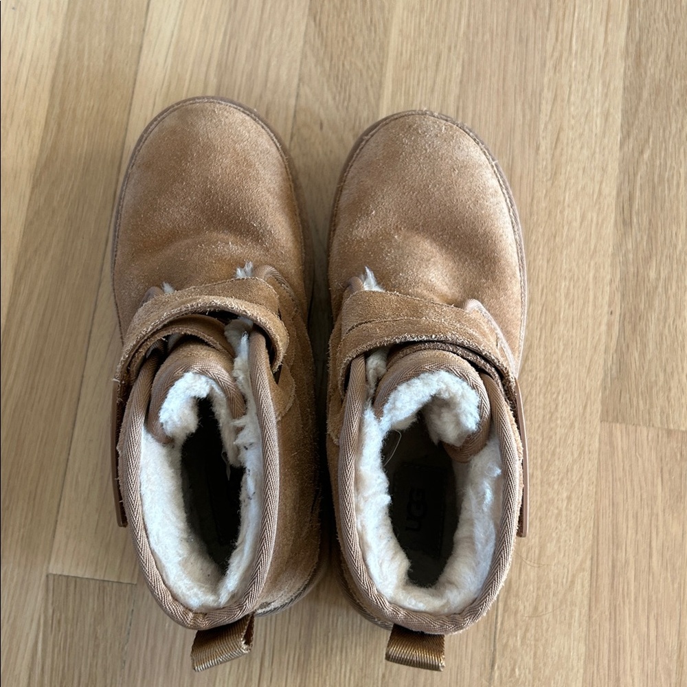 UGG Tan Neumel Platform Velcro Boots - Picture 7 of 14